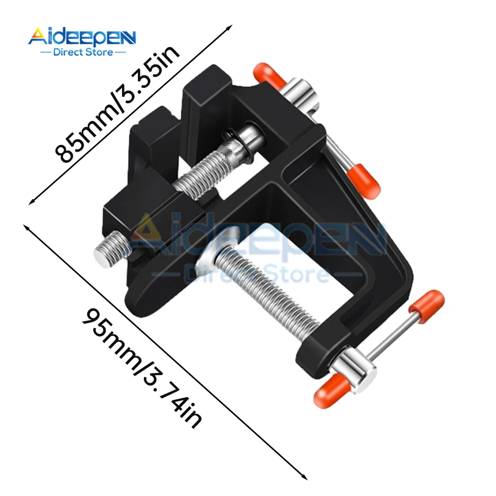 Mini Bench Vise Muliti-Funcational 35/50MM Aluminum Miniature Small Jewelers Hobby Clamp On Table Flat Pliers Tool Vice