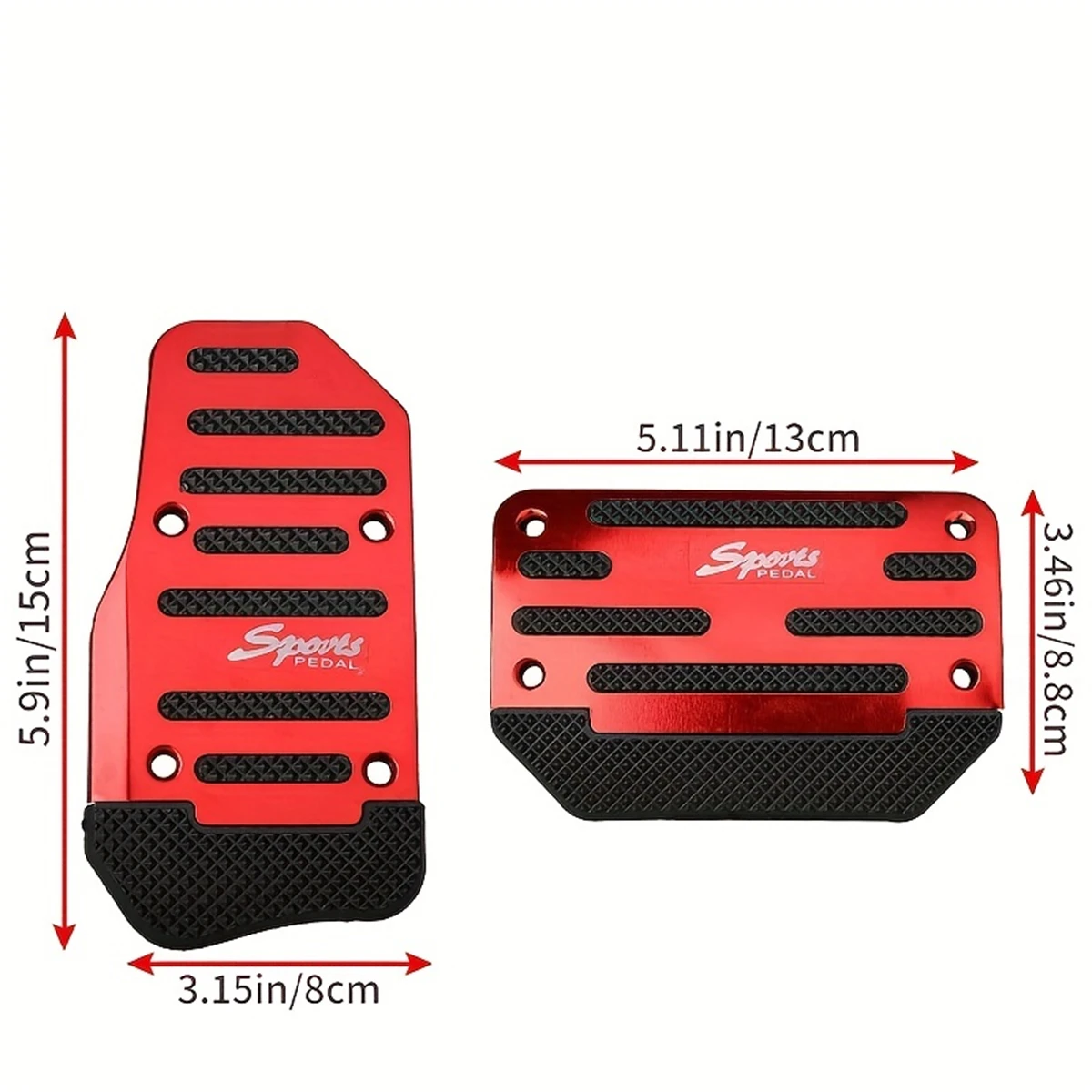 1set Car Pedal Protection Cover Car Brake Accelerator Pedal Manual Gear Pedal For Car Universal Pedal