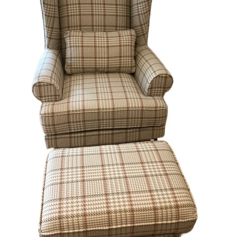 Bedroom leisure, living room sofa, household American light luxury tiger chair and stool balcony single recliner