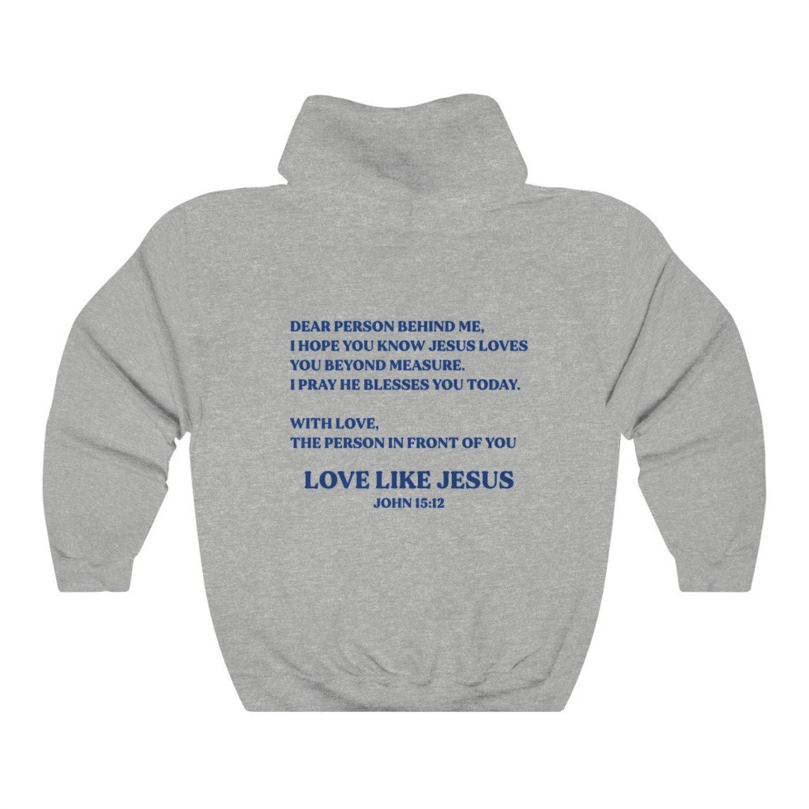 love like jesus 15:12 Hoodie Aesthetic Women Long Sleeve dear person behind me Christian positivity Hoody