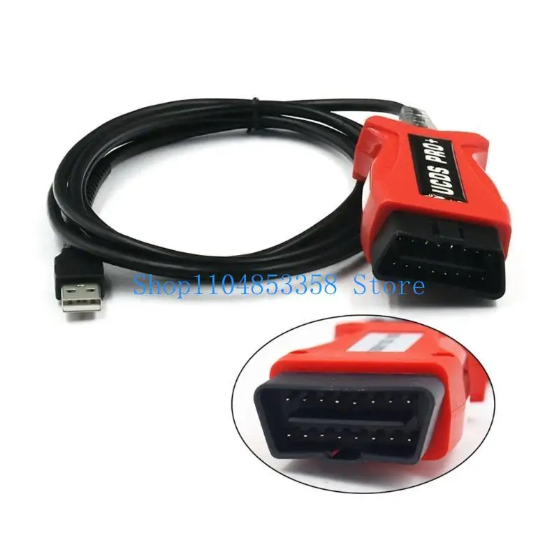 

652F UCDSPro CarV1.27.001 Diagnostic Cable Service Connector With 35 Tokens Auto OBD2