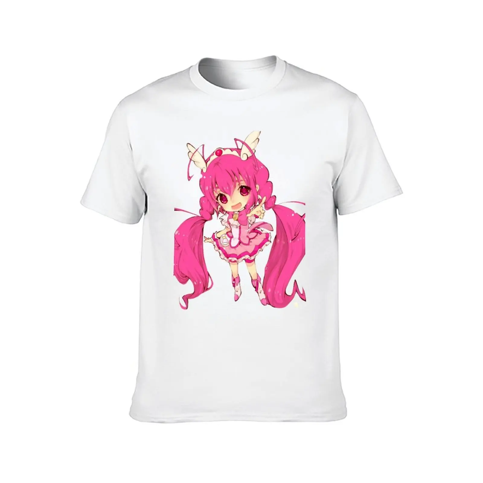 لقمصان الرسوم المتحركة Cure كبيرة الحجم Smile Pixiv، الرجل الناعم Happy، Miyuki، Fanart، Precure!، قمصان Hoshizora t Fanart تي شيرت قطن #2