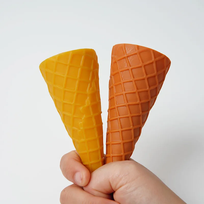 1Pcs PVC Large Fake Ice Cream Cone Model Simulation Cake Artificial Food Kids Game Props DIY Handmade Ice Cream Base Party Decor