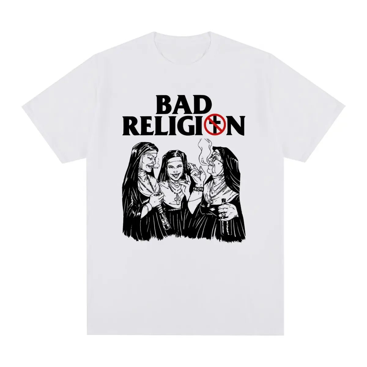 Camiseta Vintage BAD RELIGION, estilo Punk Rock, algodón americano, informal, para hombre, ropa de calle, camiseta nueva para hombre, camiseta para mujer