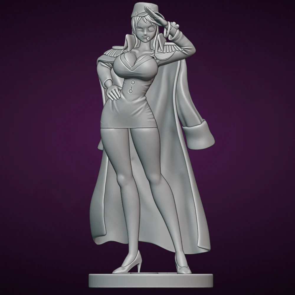 1/24 сексуальная Admiral Girl 3D модель с принтом, комплект в разобранном виде, модель из смолы, фигурка, игрушка, миниатюрная уменьшающая статуя, неокрашенные эффектные игрушки
