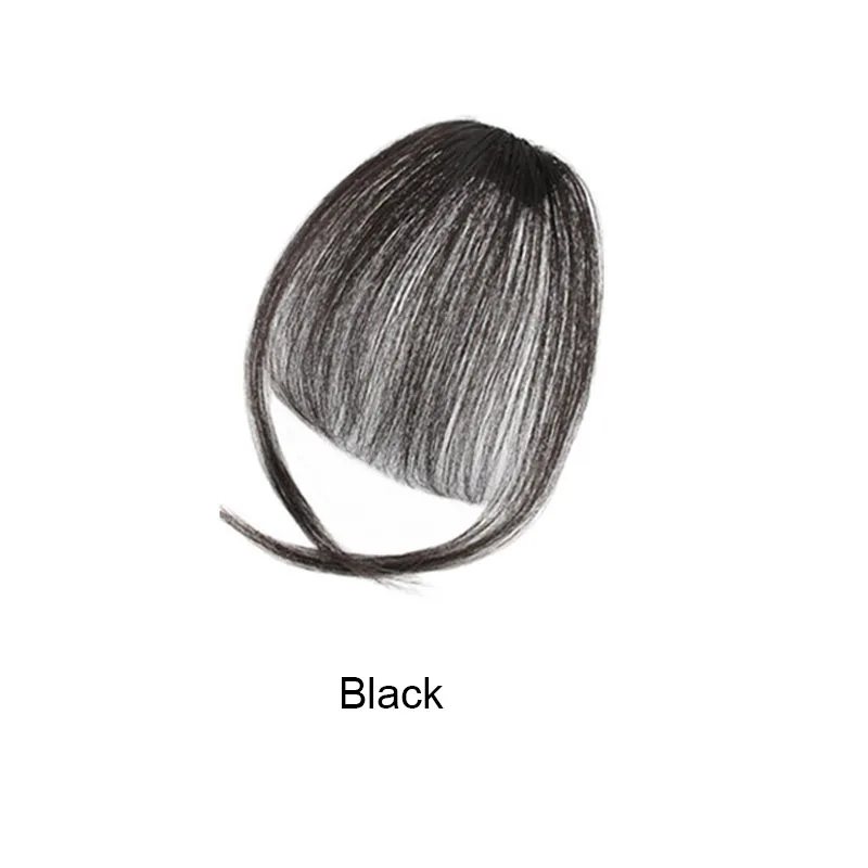 합성 섬유 자연스러운 이마 머리카락 여성용 가짜 앞머리 에어뱅 여성용 플러시 앞머리 보이지 않는 가발 여성용