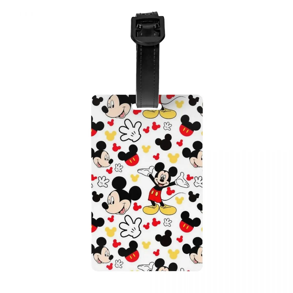 Tag bonito da bagagem dos desenhos animados para as Mulheres, Titular Sílica Gel, Mickey Mouse Bagagem Embarque Tags, Endereço ID, Bag Case Tags