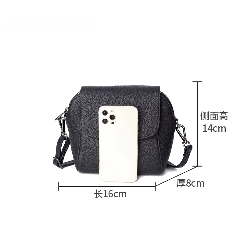 Small Crossbody Bag Fashion Genuine Leather Female Handbags for Women Luxury Designer Office Lady Shoulder Bags