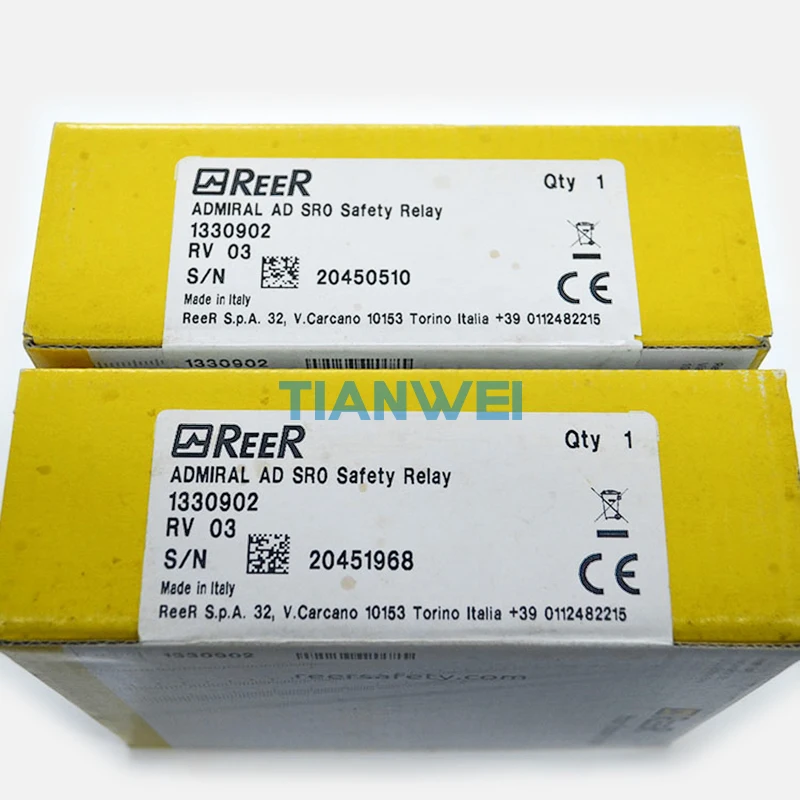 

100% New and Original High Quality Italy REER Safety Relay 1330902 ADMIRAL AD SR0