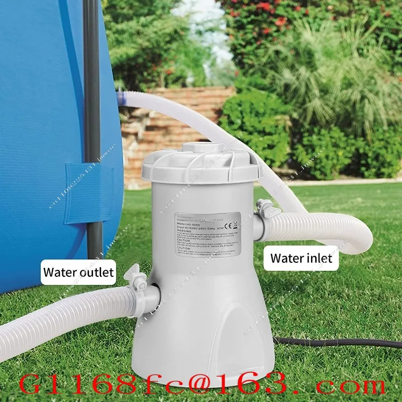 530Gal Swimming Pool Filter Pump Is Suitable for Surface Swimming Pool Cleaning Simple Frame Impurity Large Capacity