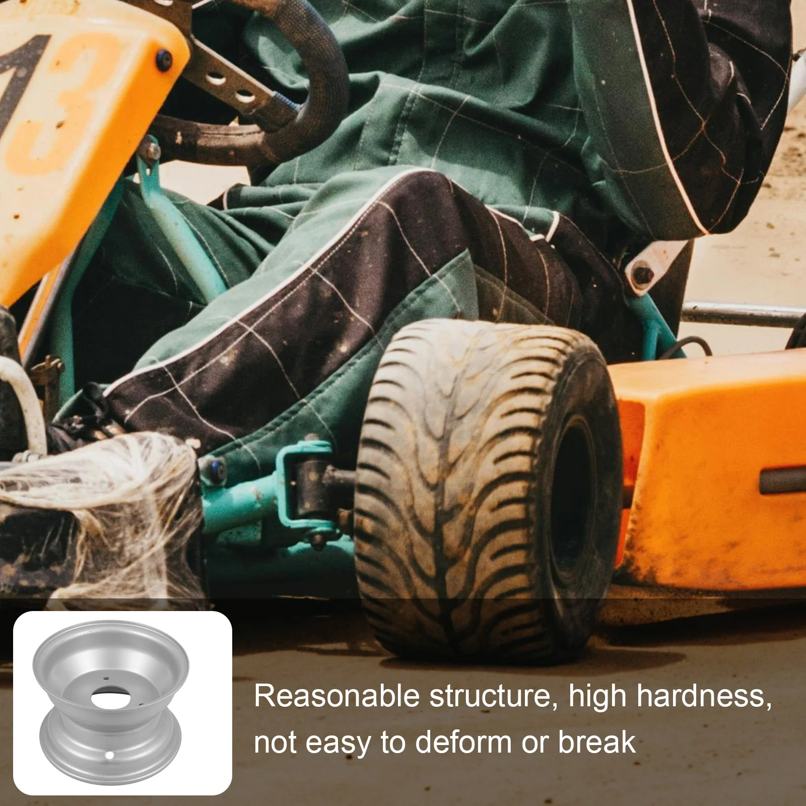 

Atv Wheel Hub Rim 3 Holes Iron Replacement Compatible 50-125cc for Improved Handling Stability Atv Parts Wheel Rim