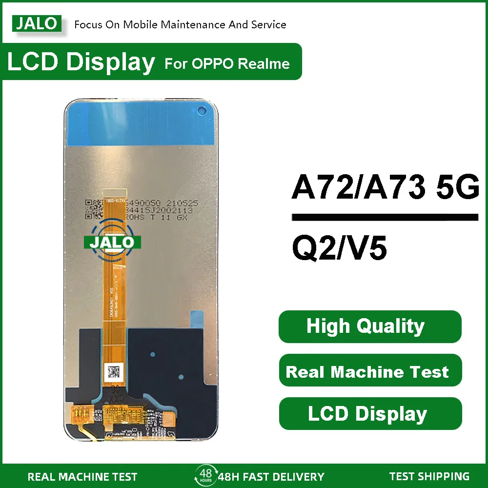 JALO Screen Assembly for OPPO A72 A52 A92 A73 Realme V5 Q2 Display LCD Display Touch Screen LCD Panel Replacement
