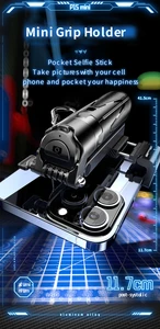 P15mini selfie stick trípode 3 en 1 trípode de teléfono de agarre extensible con remoto desmontable para vlog en vivo transmisión fotografía 12 Mejor agarre de cámara de ventas para iPhone - №6