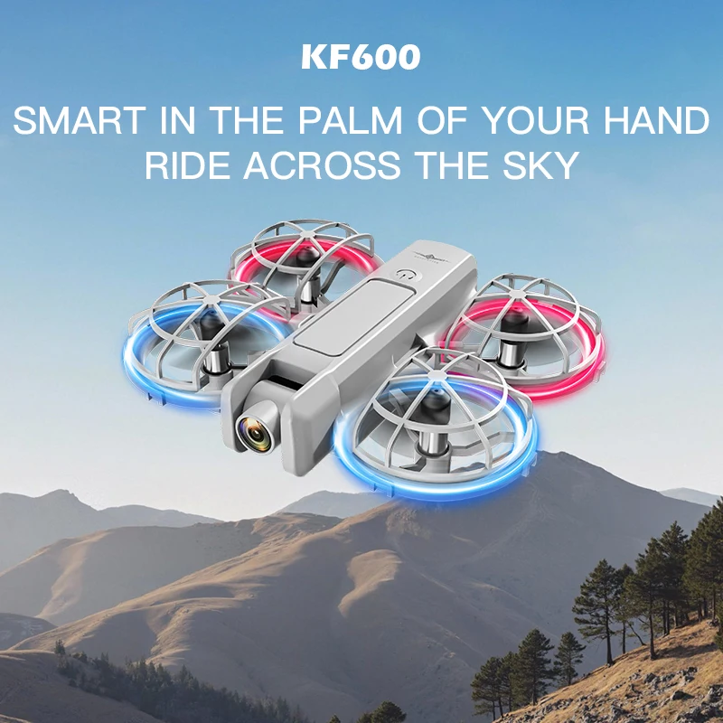 Novo controle de tela kf600 mini quadcopter drone 2.4g controle proporcional completo 36 km/h, quadcopter rc avião brinquedo presentes festa