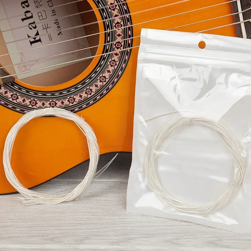 6pcs/set Classical Guitar Strings Nylon Silver Plating Set Super Light For Classic Acoustic Guitar Parts Replacement Accessories