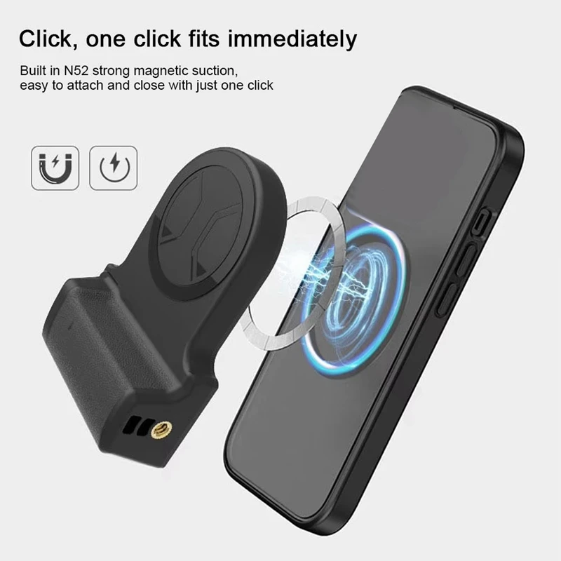 Magnetic Wireless Phone Camera Grip Handle Holder Bluetooth Handle Grip Holder Vertical Horizontal Selfie For Phone