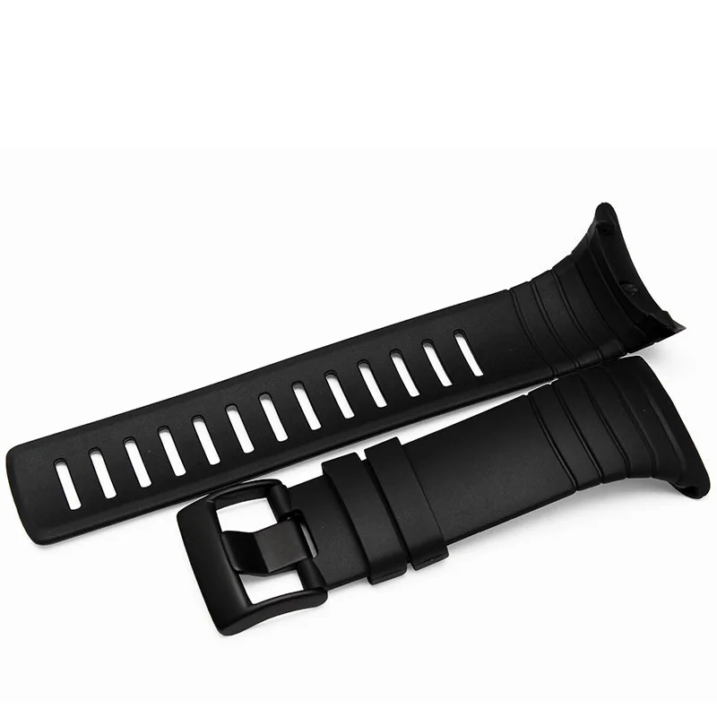 SUUNTO CORE Series Watchband Black Rubber Strap High Quality Silicone Bracelet Men Watch Accessories 35mm