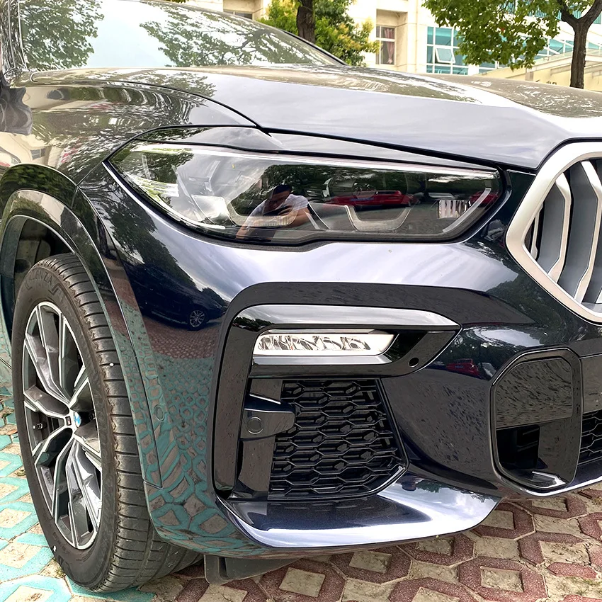 2018 To Up For BMW X5 G05 X6 G06 30i 30d 35i 35d 40i 40d 45e M50i M50d Evil Headlight Eyebrows Eyelid Eyelash Head Light Lamp