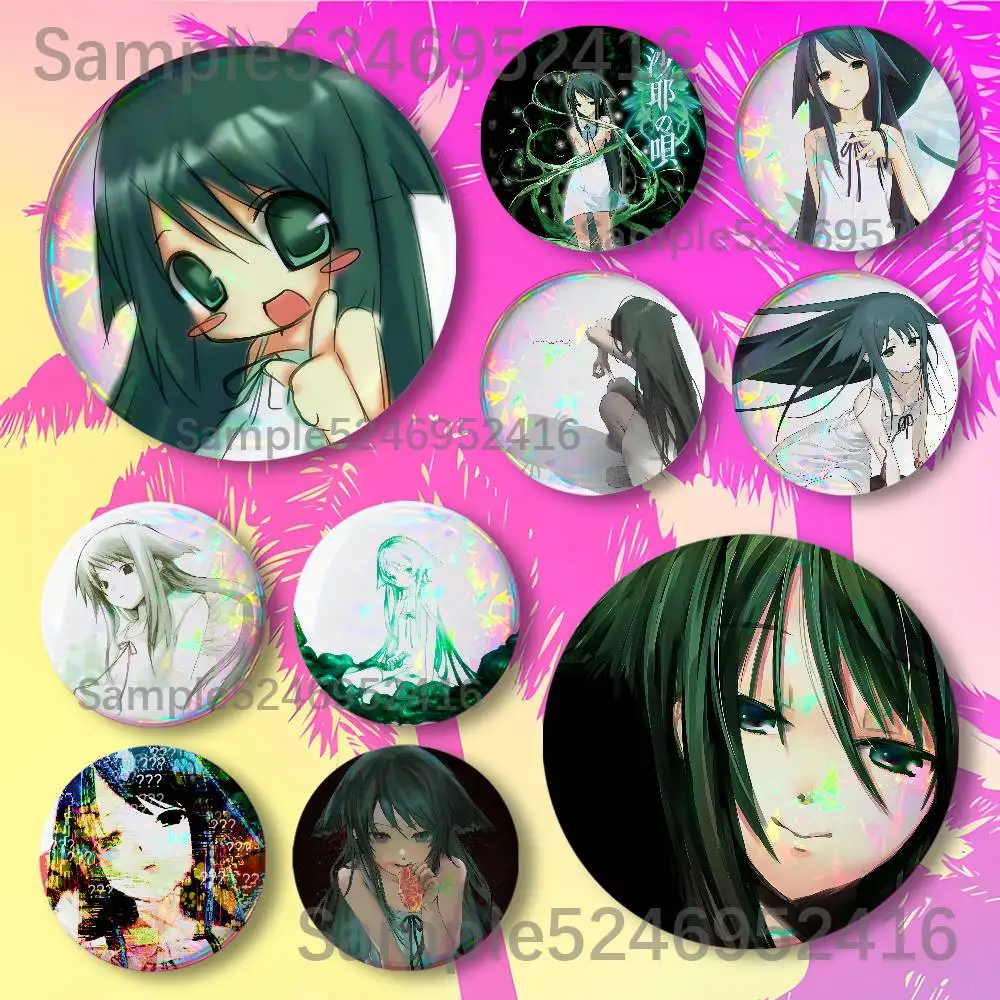 S-Saya No Uta The Song of Saya  Round Button Pins Badge Creative Brooches Backpack Clothes Decoration Fashion Jewelry Gifts