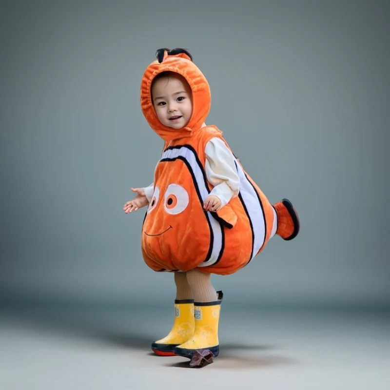 Clownfi Prestatiekostuum Kinderdier Doll Outfit Halloween Prestaties Kleuterschool Fi Thema Toneelkostuum