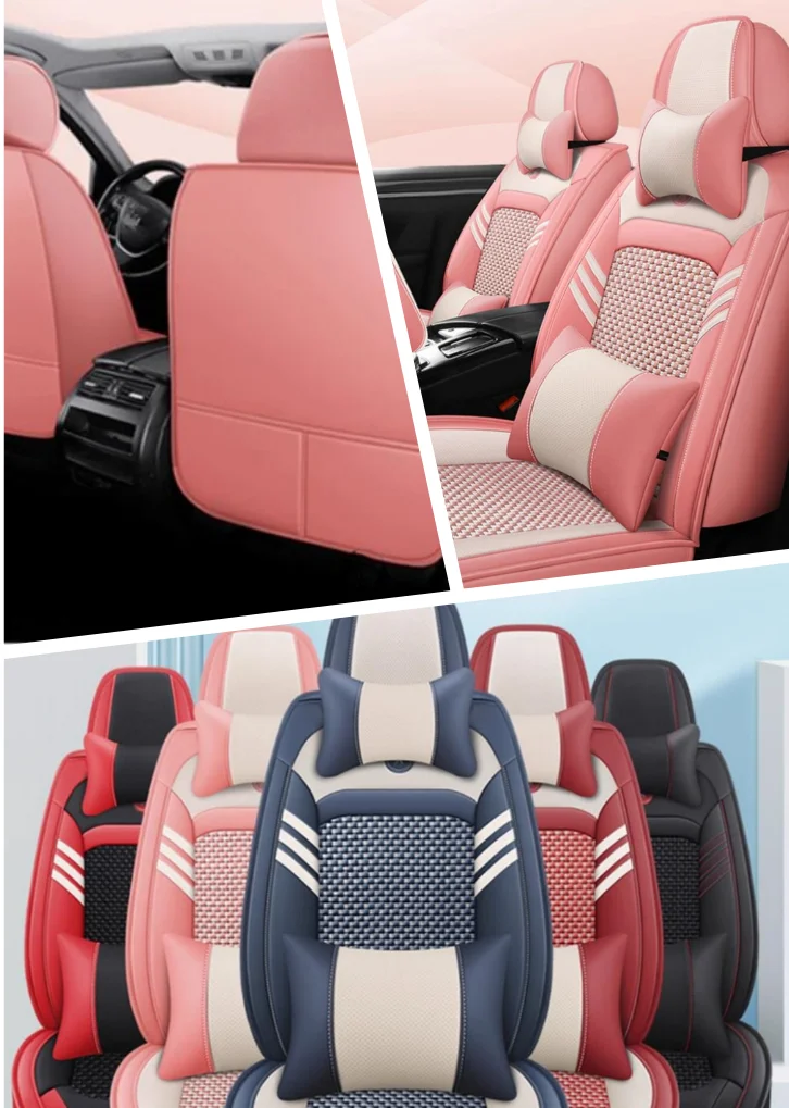

Front and Back car seat covers + Steering wheel cover for Toyota Harrie 2024-2021 Good quality breathable seat cushion seat case