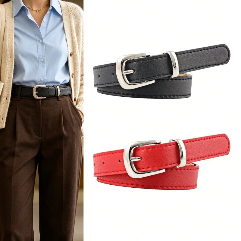 New high-end women's belt, fashionable multifunctional needle buckle belt, available in multiple colors for daily matching.