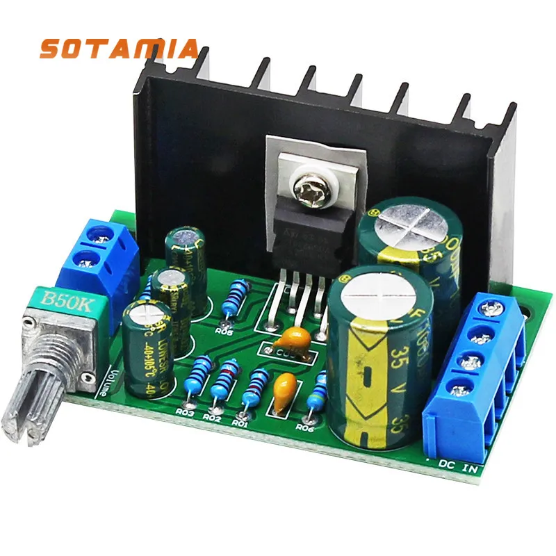 SOTAMIA HiFi Fever Grade Mono Speaker Power Amplifier Board 30W Audio Sound Amplifier Module DC12V Mini Amplificador