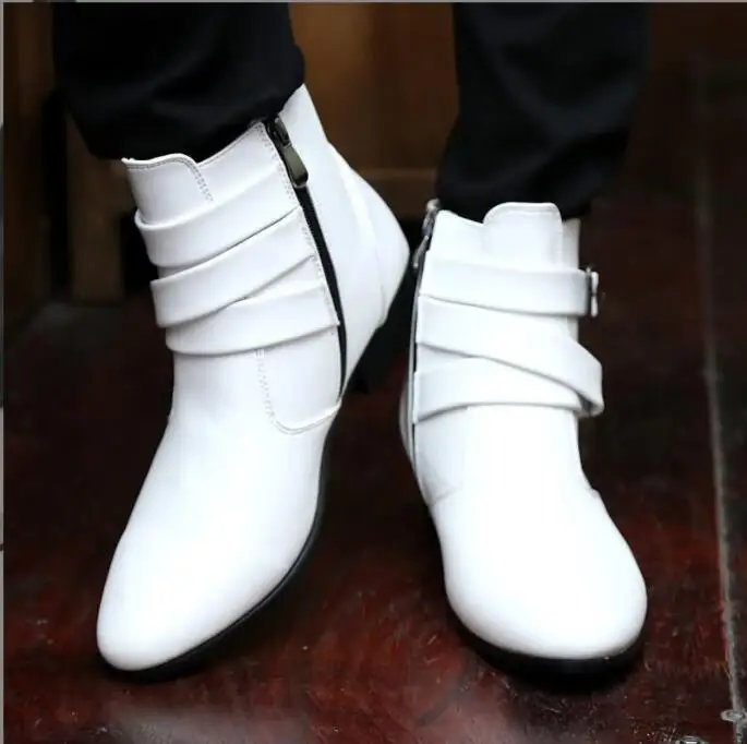 Men's Boots Genuine Leather Oxford Dress Shoes men's business pointed toe casual men's boots Shoes Mens Winter Business  Footwea