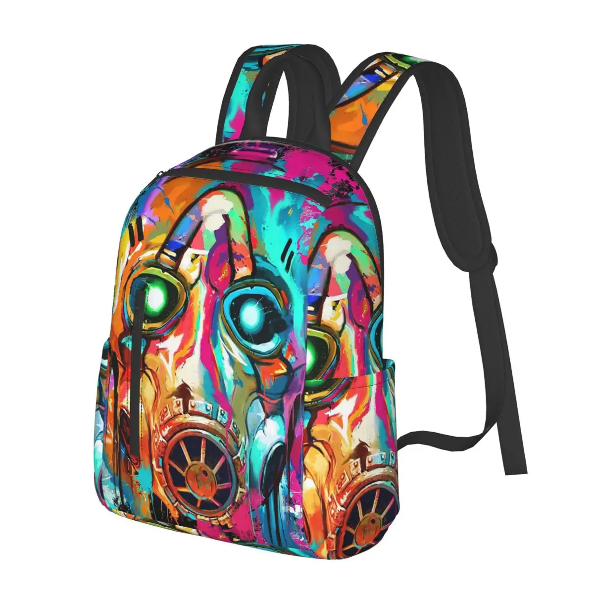 Borderlands Shooting Game Gaming(45) Student Backpack School Bag Hiking Travel Daypack for Men Women Bookbag Shoulder Bags