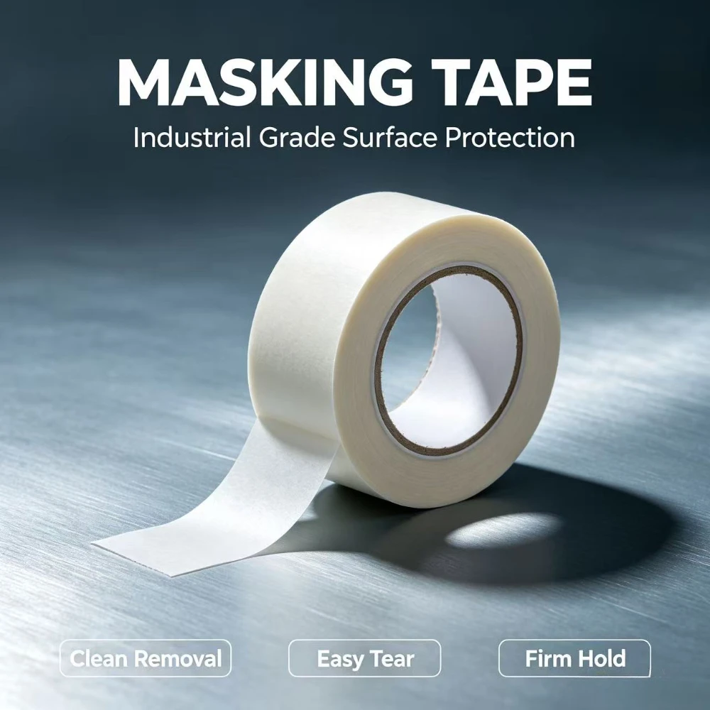 Automotive & Home Use Masking Tape, Residue-Free Tape for Spray Paint and Home Painting