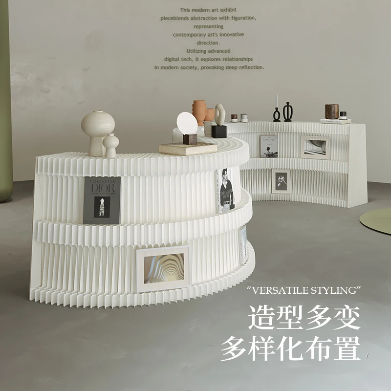 Estante de exhibición Decoración Mesa de exhibición Tienda Exposición Bolsa general Cabina Joyería Luz Plegable