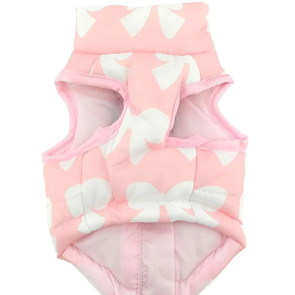 

Pet Dog Winter Vest Waterproof Dog Warm Pet Coat Pet Clothes Dog Apparel Pet Supplies for Dog Pet Size XS Pink