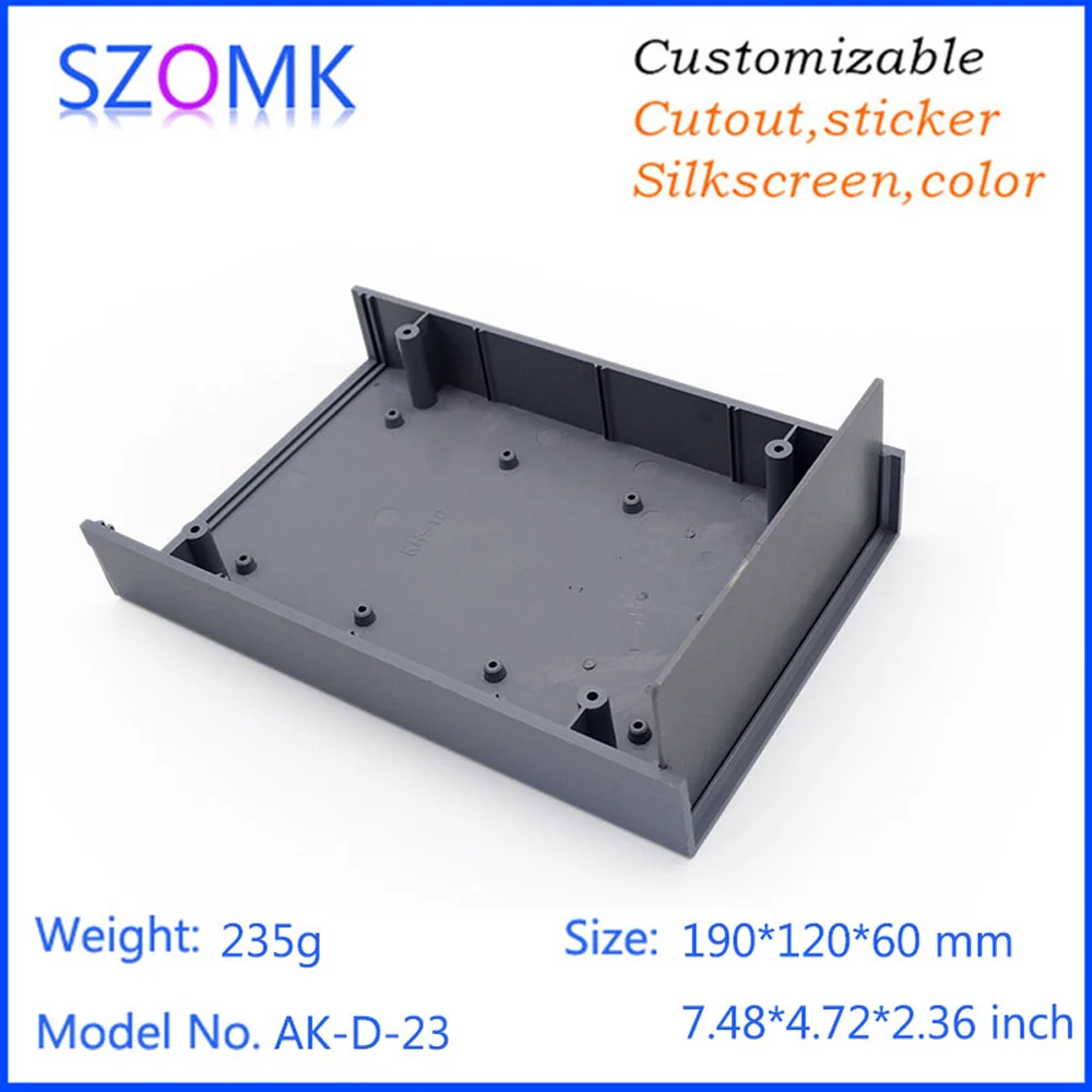 1Piece 190*120*60 mm SZOMK abs Plastic enclosure switch housing plastic casing for electronics device control enclosure box