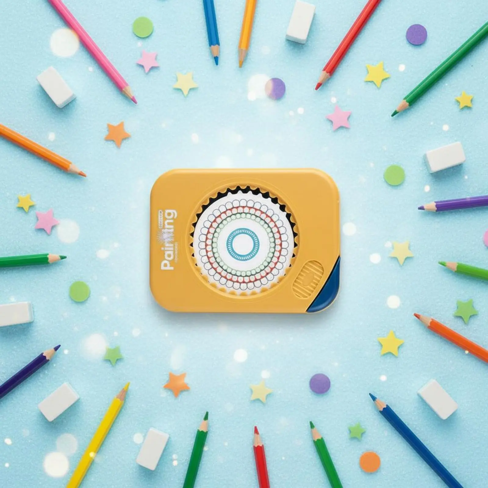 Spirograph Set Sturdy Gear Drawing Template Pattern Drawing Ruler Lightweight Geometry Stencil Ruler Portable for Children, Home