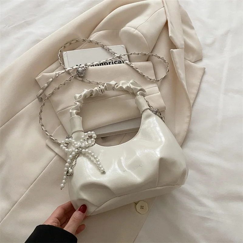 

New 2025 Design Handbags Underarm Bags for Women Y2K Korean Fashion Handbags and Purses Pu Leather Shoulder Crossbody Bag