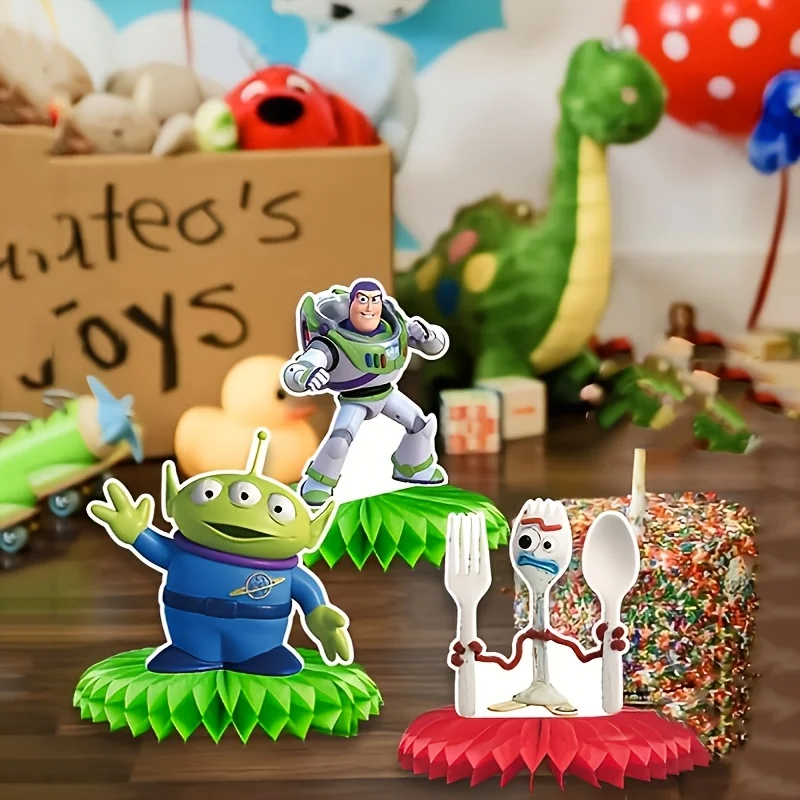 9pcs Disney Toy Story Themed PartyDecoration, Birthday Party Decoration Supplies,Surprise‑themed event supplies，Men's Party view 4