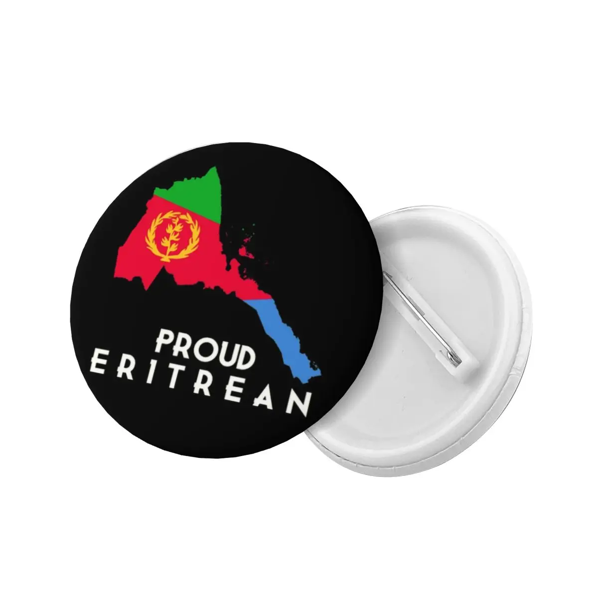 Proud Eritrean Flag Soft Button Pin Custom Funny Pinback Badge Brooch Girlfriend Gift