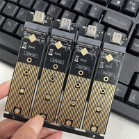 M.2 To USB Type-C Adapter M B Key M.2 SATA SSD Adapter Converter NGFF NVME Dual Protocol M2 to USB 3.1 Riser Card Board M.2 SSD