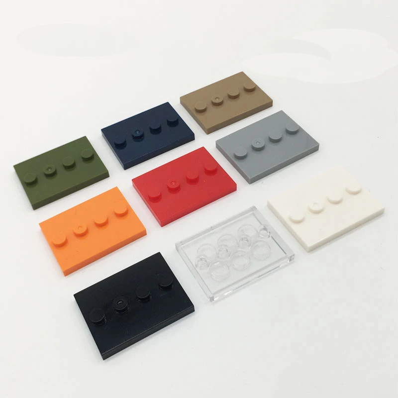 Hot-selling mini-figure accessories universal base plate 3X4 basic board figure display standing assembly building blocks - view 5