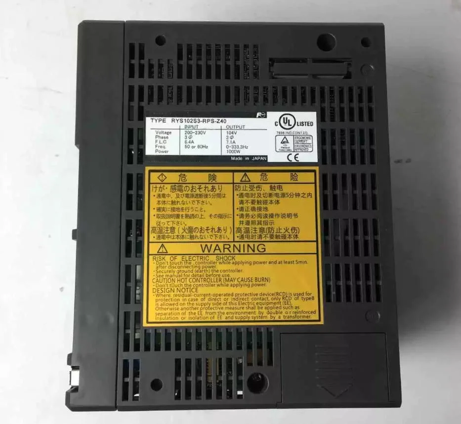 

RYS102S3-RPS-Z40 GYC751DC1-SA ZH9 Новый и оригинальный сервопривод и двигатель