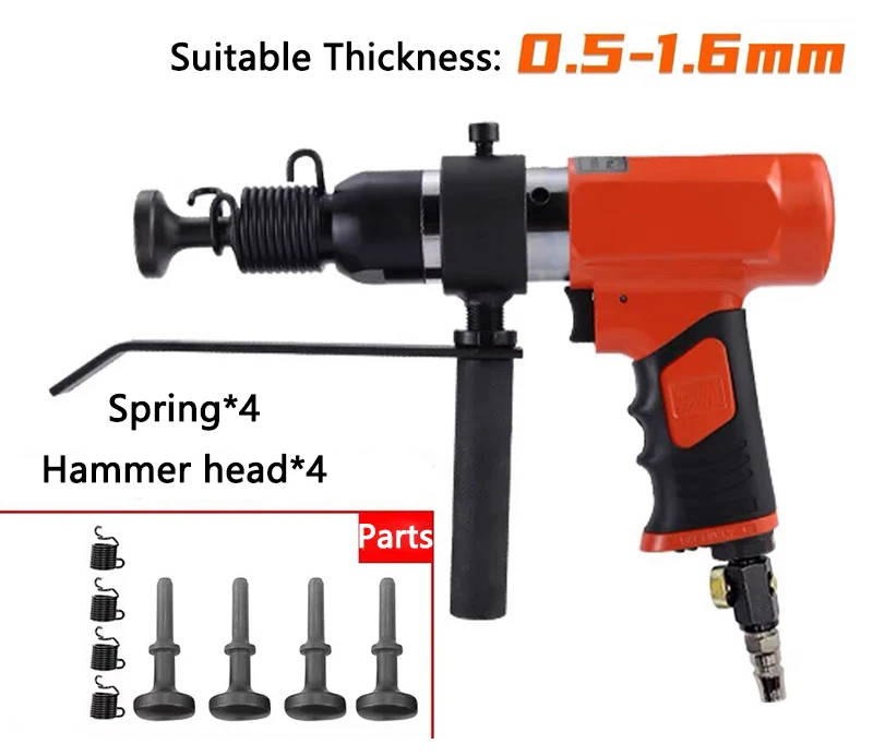 Pneumatic Duct Seaming Machine Industrial Grade 250 Impact Hammer Galvanized Sheet Edge Banding Machine Air Duct Seam Machine
