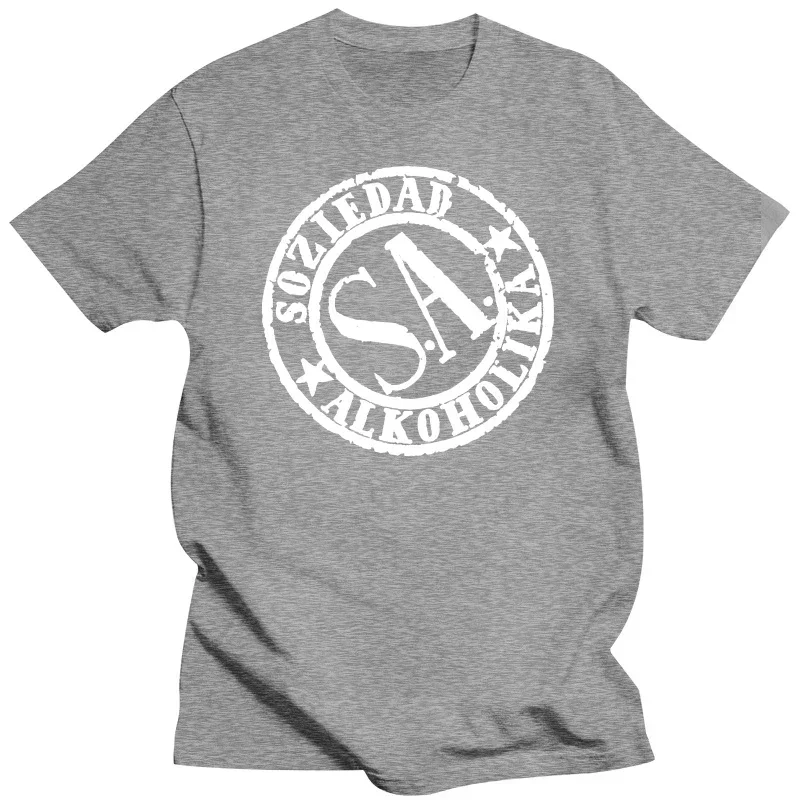 100% Cotton Printing tee Short Sleeve Soziedad alkoholika black harajukkuu streetweaarr graphic oversized vintage t shirt