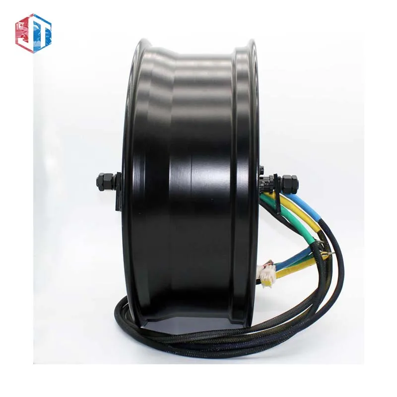 for  YM MOTOR 15kw 48V 60V 72V Brushless Direct Current  Electric motorcycle Super Powerful 17inch Hub Motor