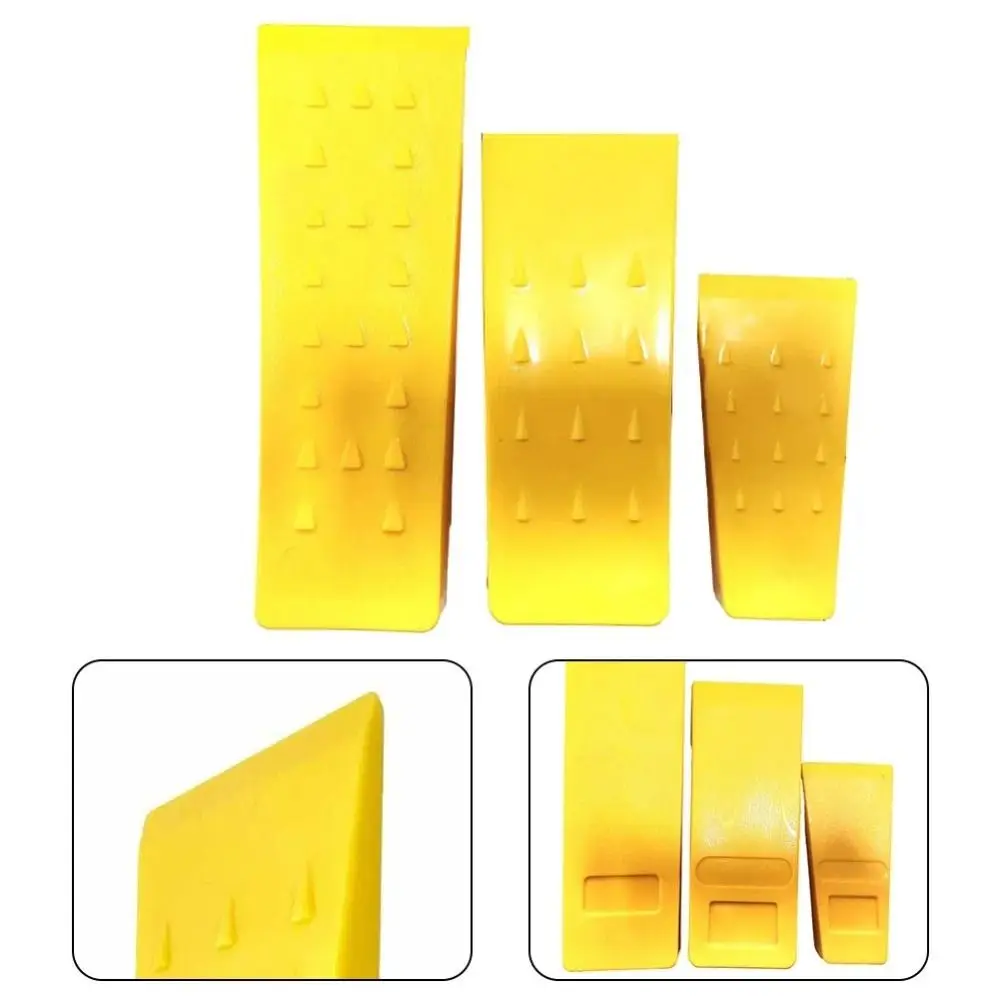 5.5/8/10 Inch Tree Felling Wedges Sturdy with Spikes Chainsaw Wedges for Trees Breakage-resistant ABS Plastic Splitting Wedge