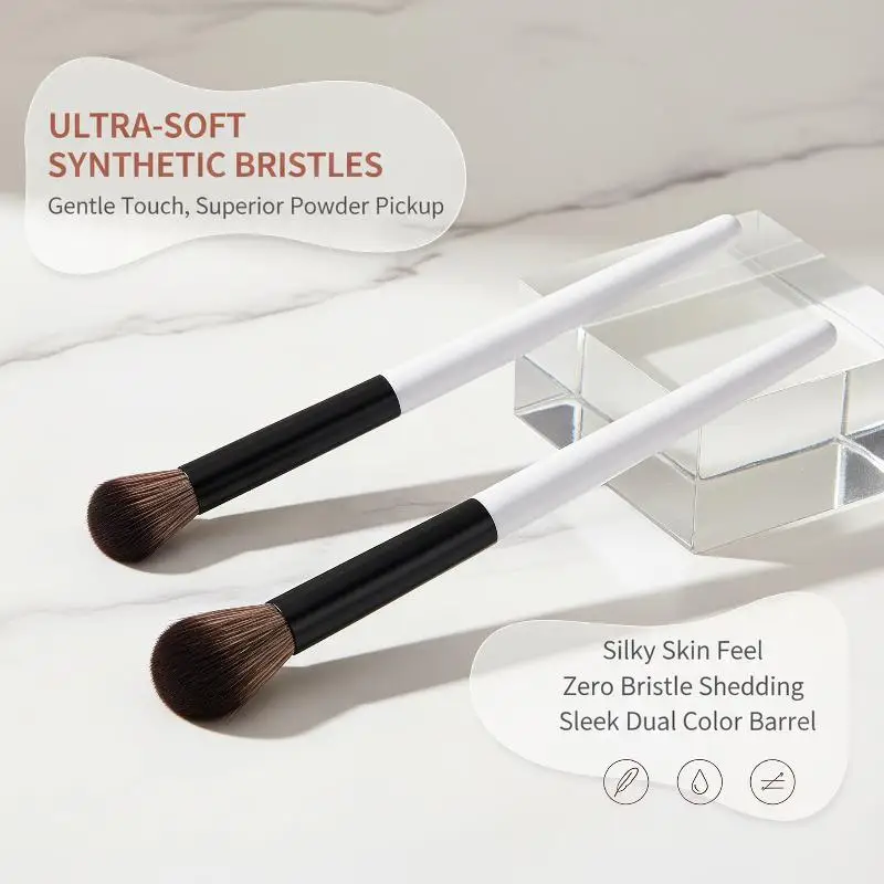 1/3Pcs Dual-Ended Contour Makeup Brush Dual Use Foundation Powder Blush Brushes for Daily Beauty Makeup Demands