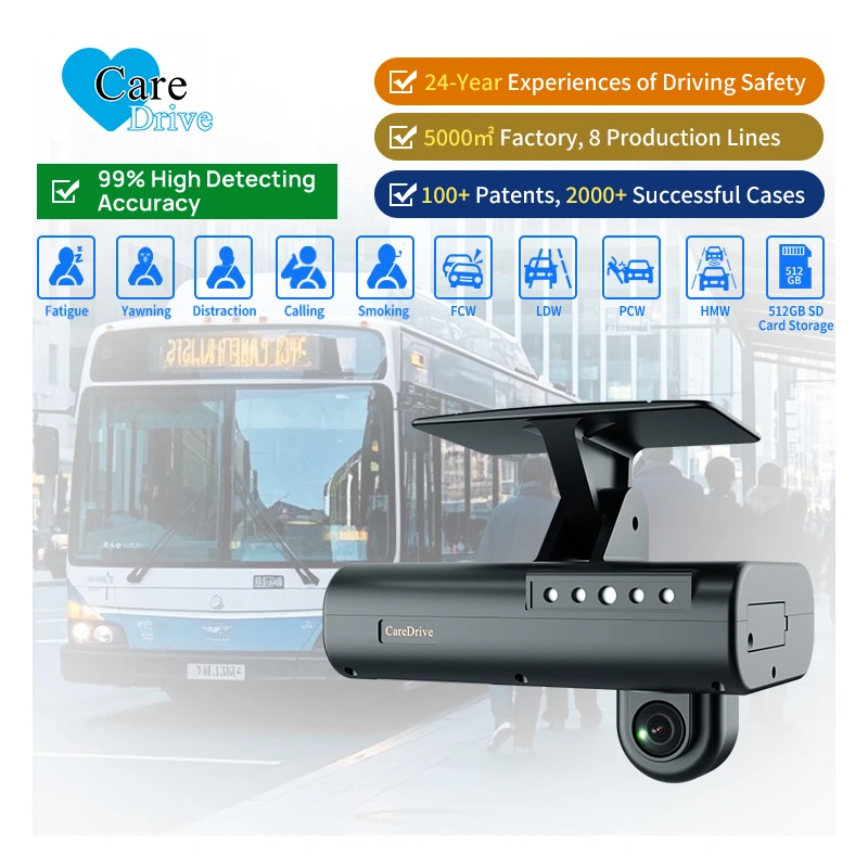 GOOD AlwayCare Real-Time Video Recorder 4 Channels 4G GPS WIFI Monitoring DSM ADAS Support for Truck and Bus