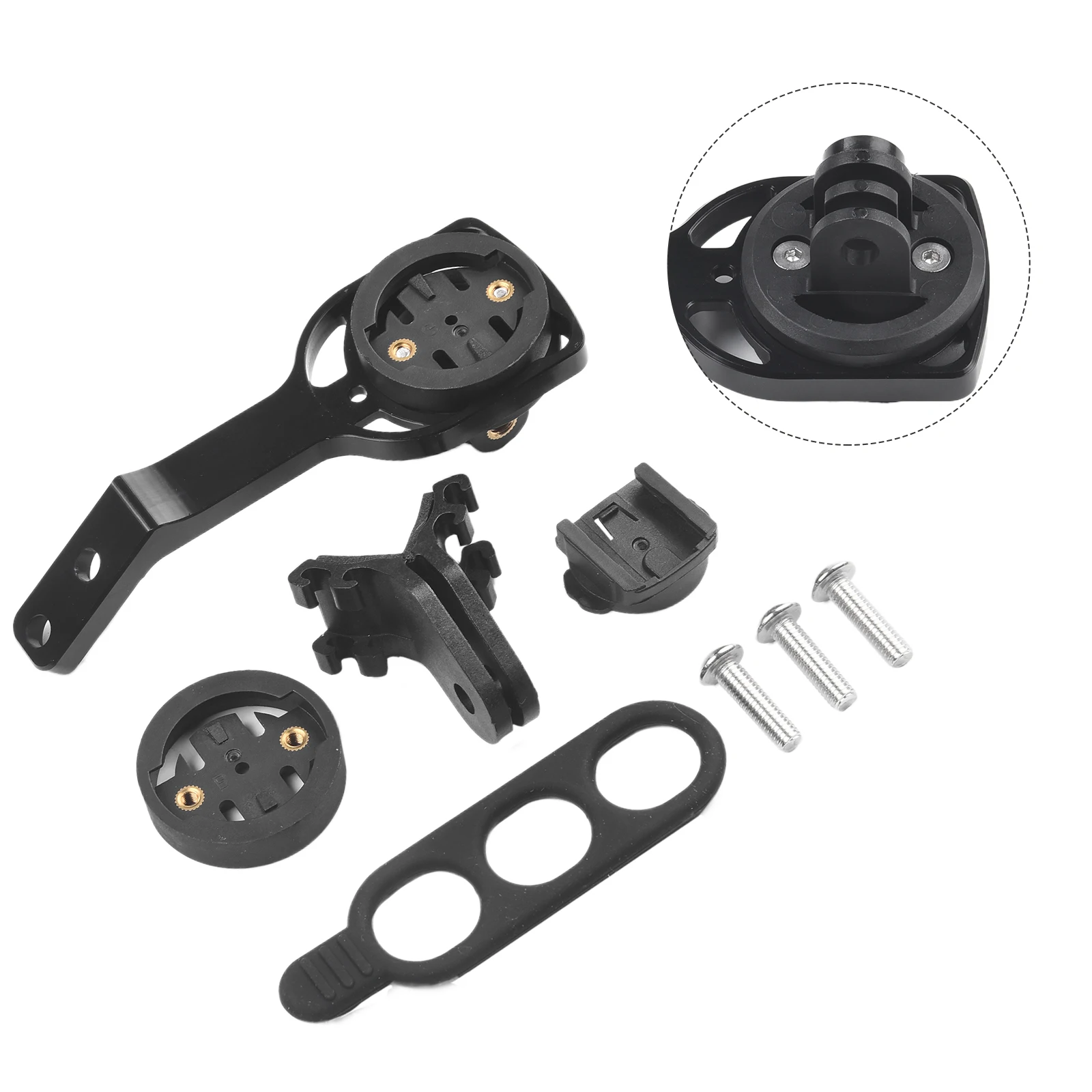 Stable Bike Computer Mount for Garmin For Cateye For Bryton For BLACK INC Handlebar Lightweight Aluminum Alloy