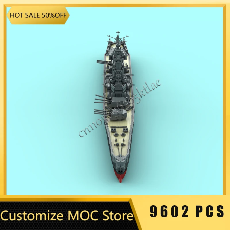 9602 PCS Hot Selling MOC Luxury Battleship Scene Model Custom Educational Collection Creative Assembly Children Christmas Gifts