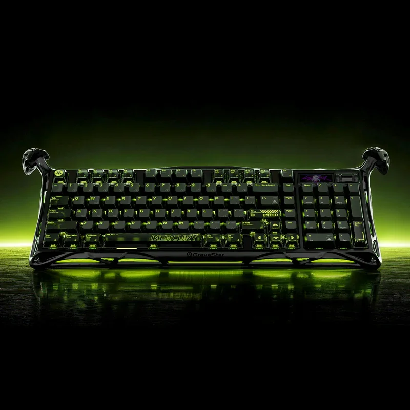 Gravity Planet K98 Pro Tri-Mode Mechanical Keyboard 8K Tft Display Dual Mount Hot Swap Rgb Aluminum Gaming Keyboard For Pc Gamer
