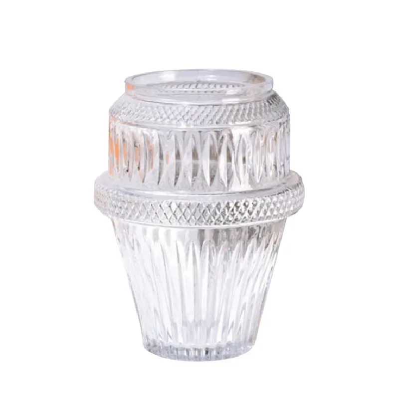 Light luxury European high-grade crystal glass hydroponic flowers green plant vase large vase model room creative flower ware